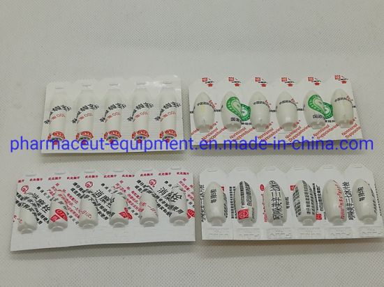 Automatic Pharmaceutical Factory PVC/PE Material Supppository Filling and Sealing Machine