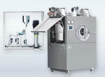 BGB PLC touch screen High Speed SS316/SUS304 Tablet Candy Pill Film Coating Machine 