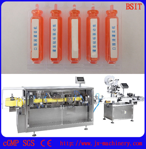 Pesticide 5-30ml Plastic Ampoule Bottle Liquid Forming Filling Sealing Machine